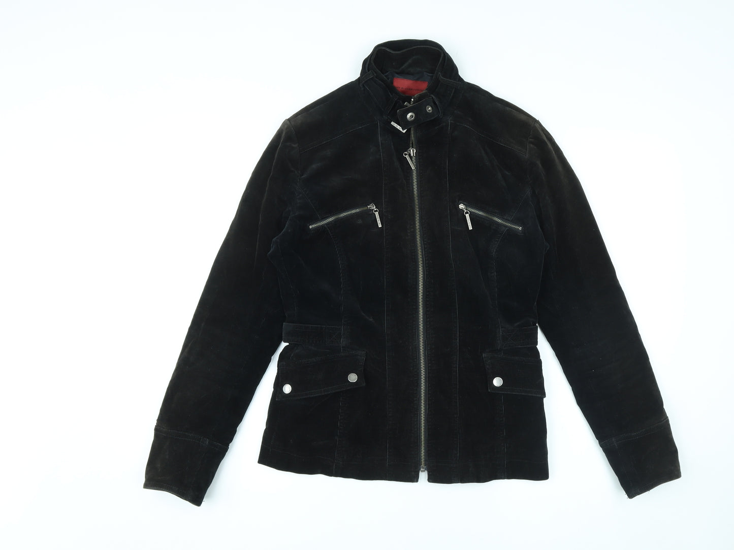 John by John Richmond Womens Black Jacket Size 14 Zip