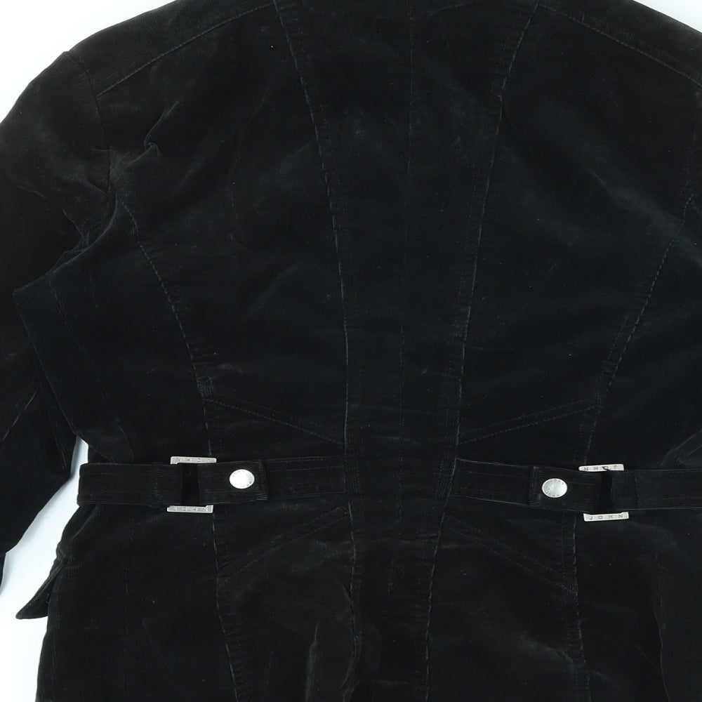 John by John Richmond Womens Black Jacket Size 14 Zip