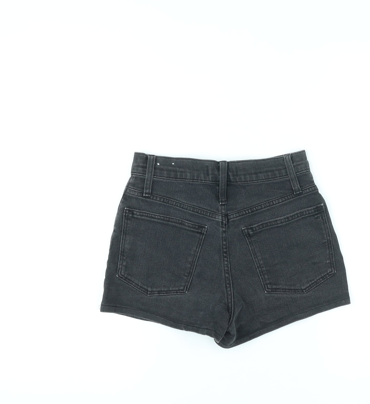 Madewell Womens Black Cotton Boyfriend Shorts Size 26 in L3 in Regular Button