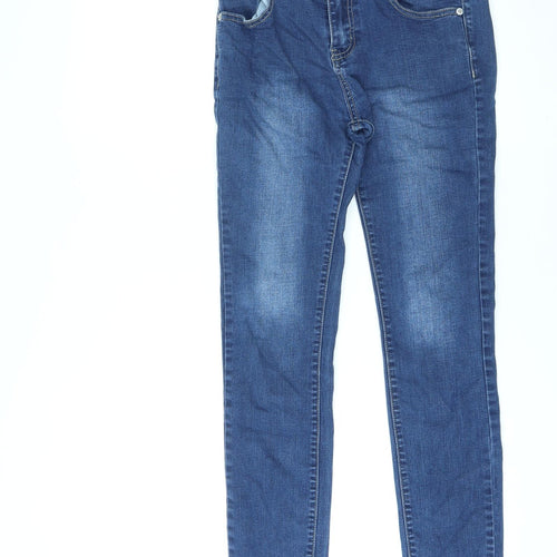 Chou Chou Womens Blue Cotton Skinny Jeans Size M L26 in Regular Zip