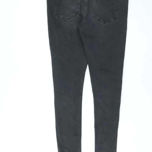 River Island Womens Black Cotton Skinny Jeans Size 32 in L29 in Regular Zip