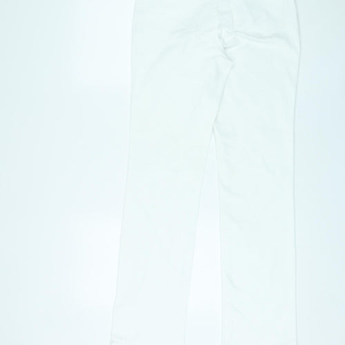 NYDJ Womens White Cotton Straight Jeans Size 6 L31 in Regular Zip