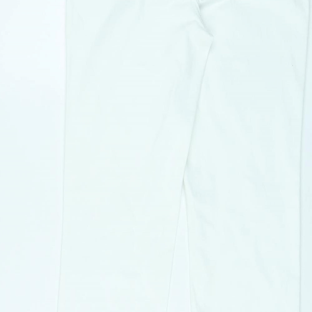 NYDJ Womens White Cotton Straight Jeans Size 6 L31 in Regular Zip
