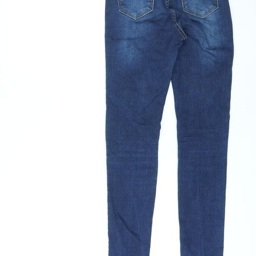 Fashion Nova Womens Blue Cotton Skinny Jeans Size S L28 in Regular Zip