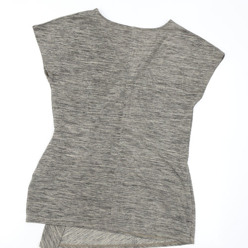 Marks and Spencer Womens Brown Polyester Wrap Blouse Size 12 V-Neck