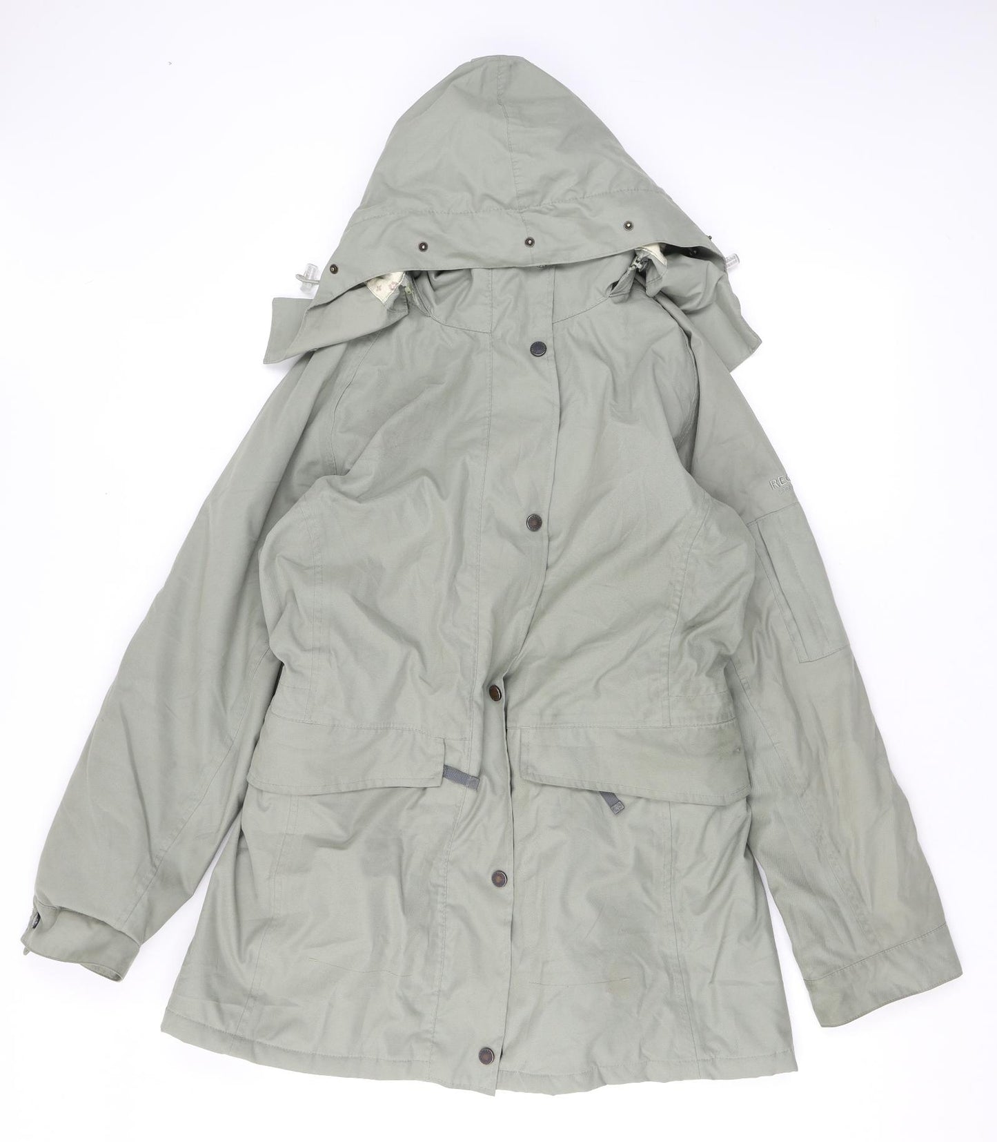Regatta Womens Green Anorak Coat Size 16 Zip