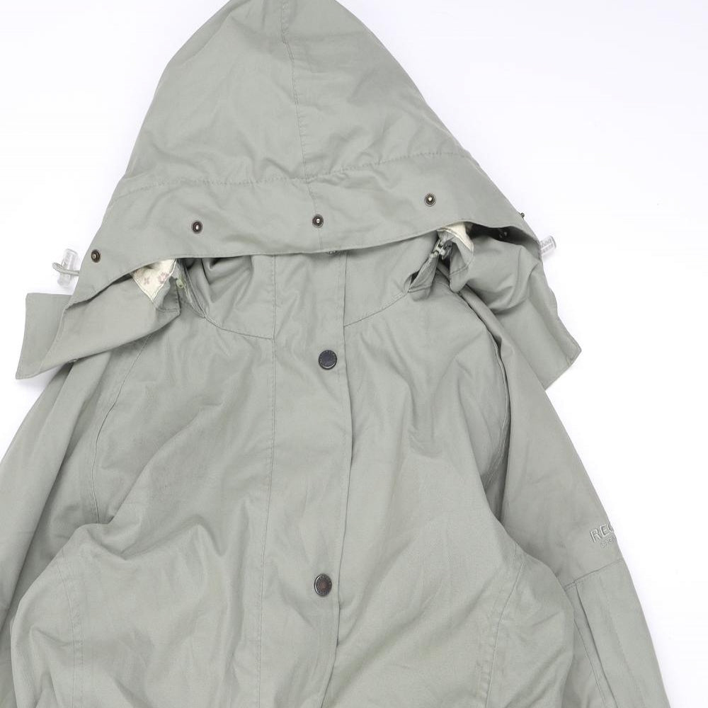 Regatta Womens Green Anorak Coat Size 16 Zip