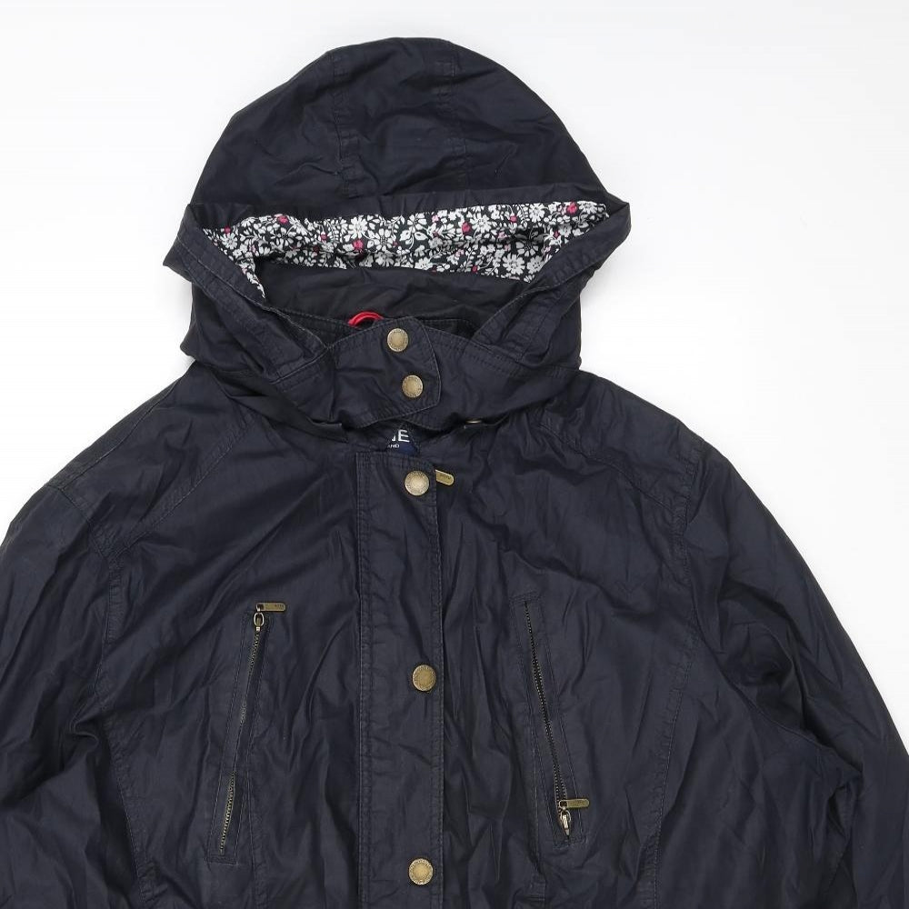 Maine Womens Black Rain Coat Coat Size 22 Zip