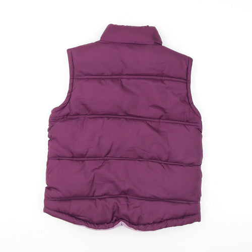 Brotes Womens Purple Gilet Coat Size 14 Zip