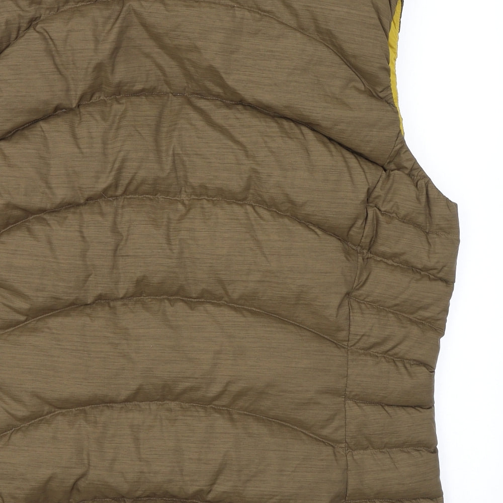 Mountain Equipment Womens Brown Gilet Coat Size 16 Zip