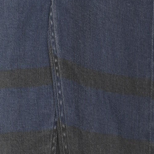 H&M Mens Black Striped Cotton Skinny Jeans Size 31 in L32 in Regular Zip
