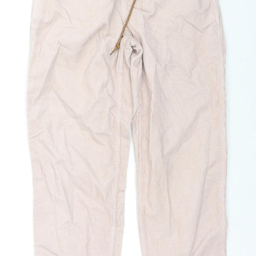 Betterose Womens Pink Cotton Trousers Size 4 L27 in Regular Drawstring - Label Size 0