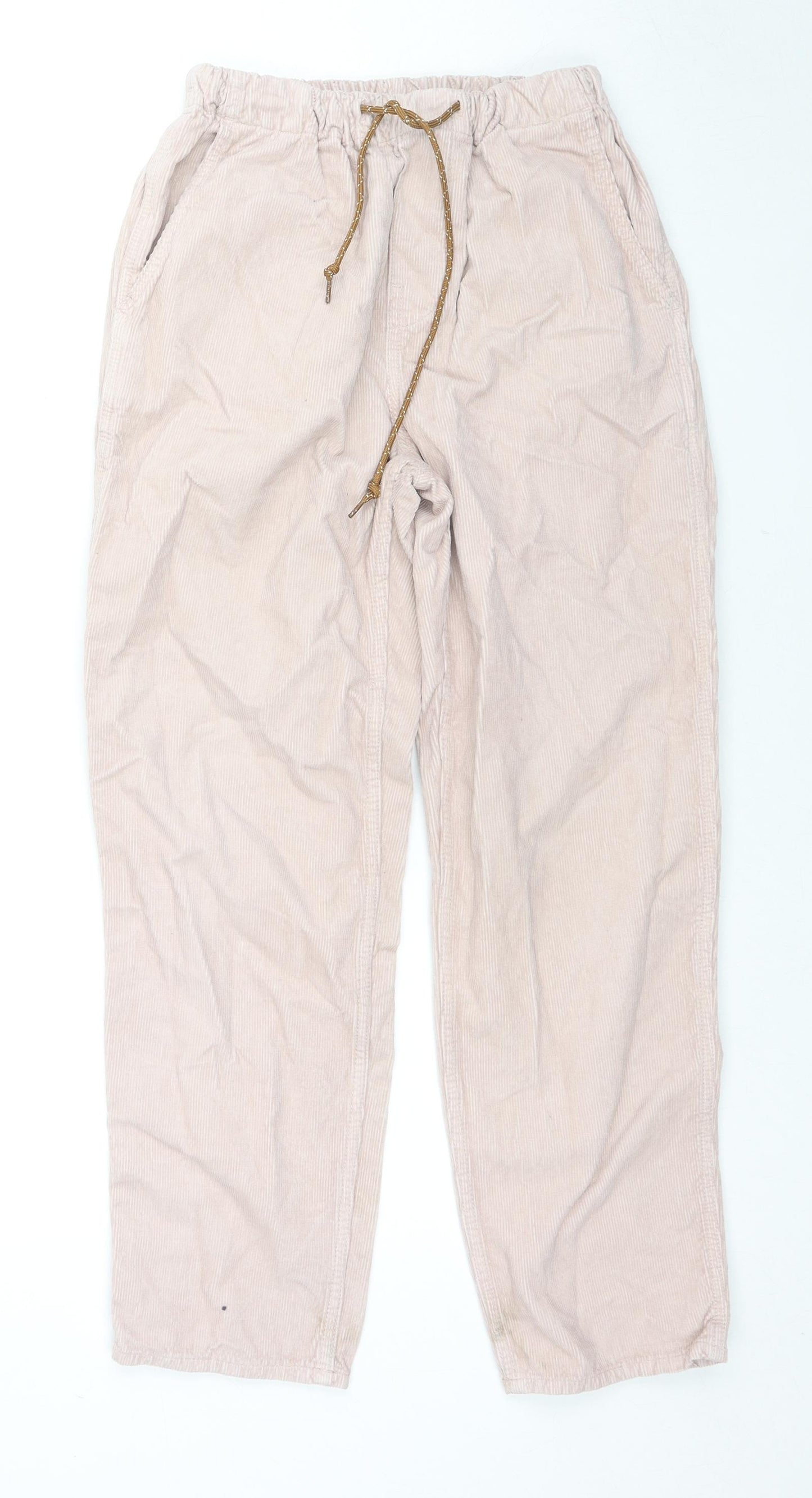 Betterose Womens Pink Cotton Trousers Size 4 L27 in Regular Drawstring - Label Size 0