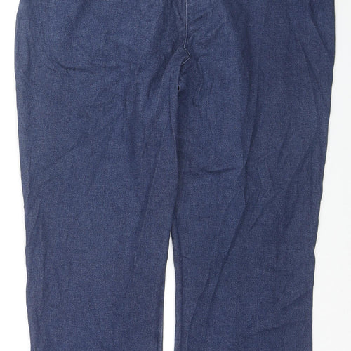 Cotton Traders Womens Blue Cotton Jegging Jeans Size 16 L21 in Regular