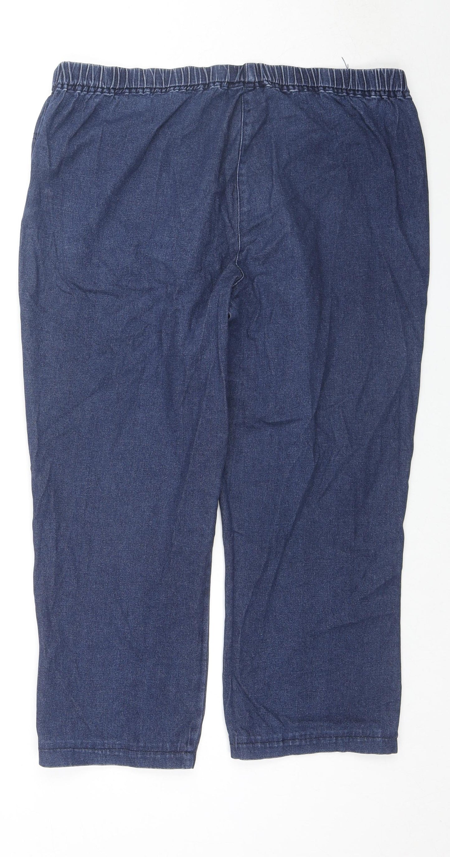 Cotton Traders Womens Blue Cotton Jegging Jeans Size 16 L21 in Regular