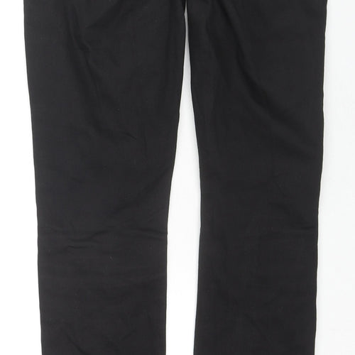 Wrangler Womens Black Cotton Skinny Jeans Size 28 in L33 in Regular Zip