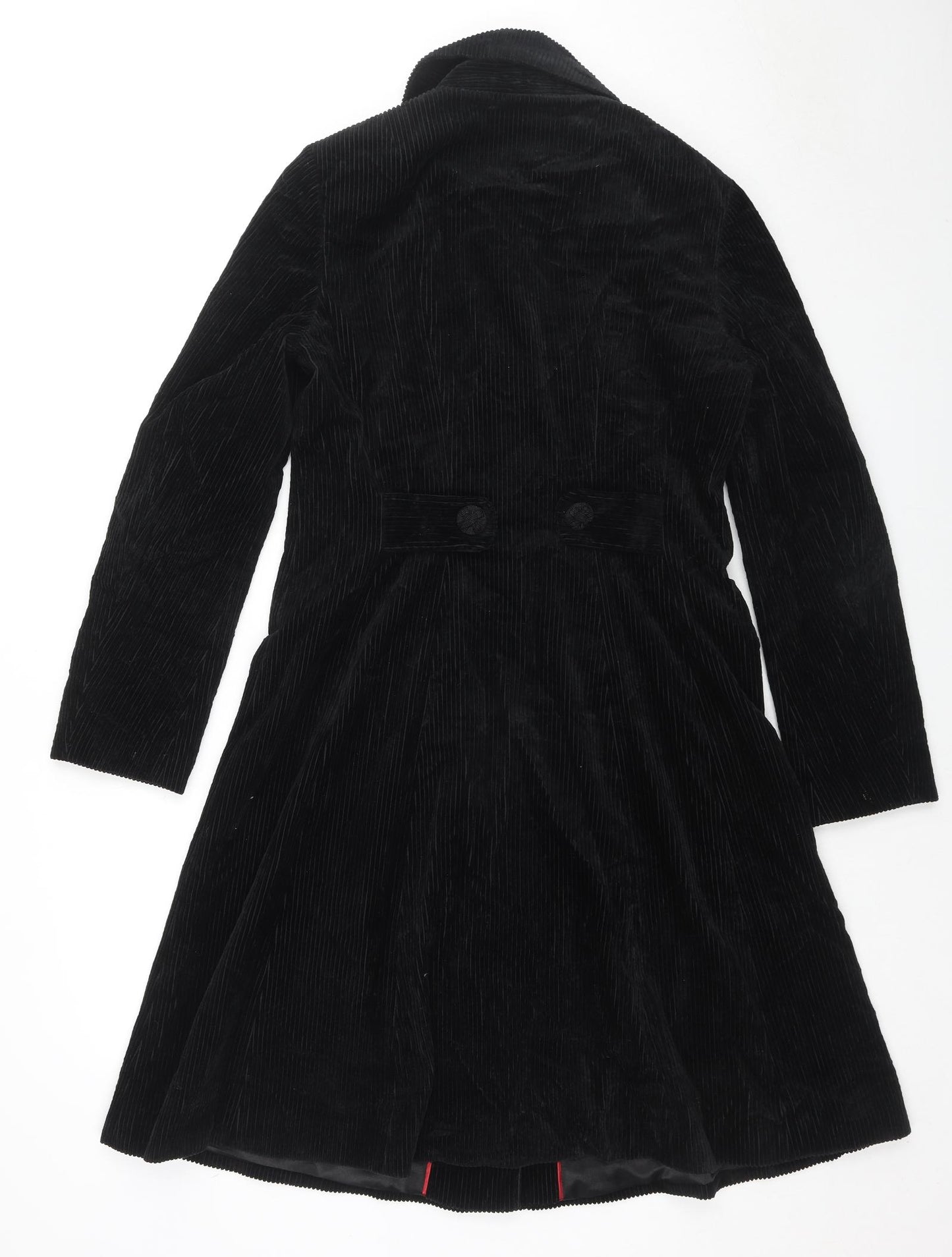 Per Una Womens Black Pea Coat Coat Size 10 Button