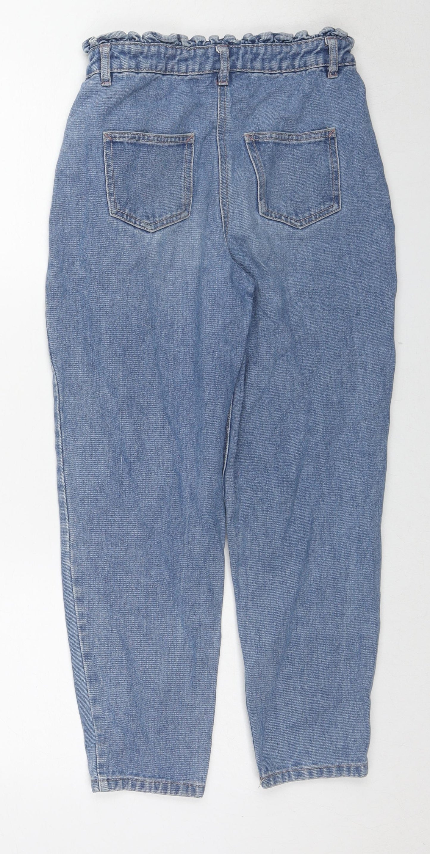 Matalan Girls Blue Cotton Skinny Jeans Size 11 Years L23 in Regular Zip