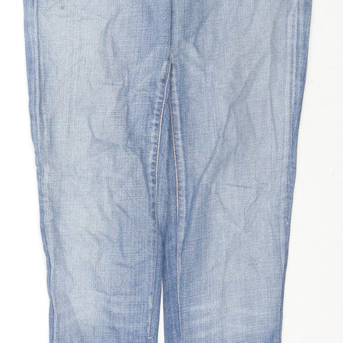 Jerome Dahan Womens Blue Cotton Bootcut Jeans Size 28 in L27 in Regular Zip