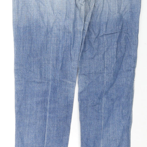 Jerome Dahan Womens Blue Cotton Bootcut Jeans Size 28 in L27 in Regular Zip