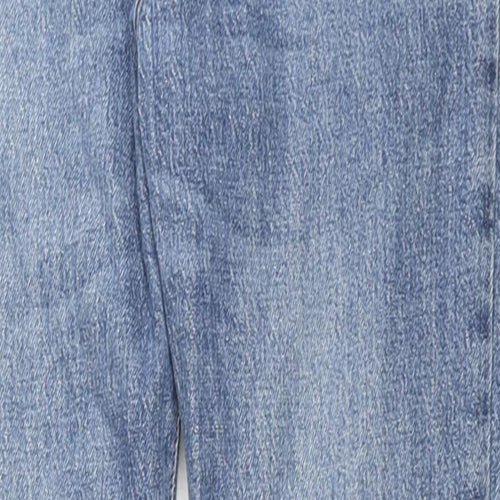 VERO MODA Womens Blue Cotton Straight Jeans Size 28 in L32 in Regular Zip