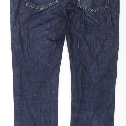 Easy Womens Blue Cotton Skinny Jeans Size 34 in L28 in Regular Zip