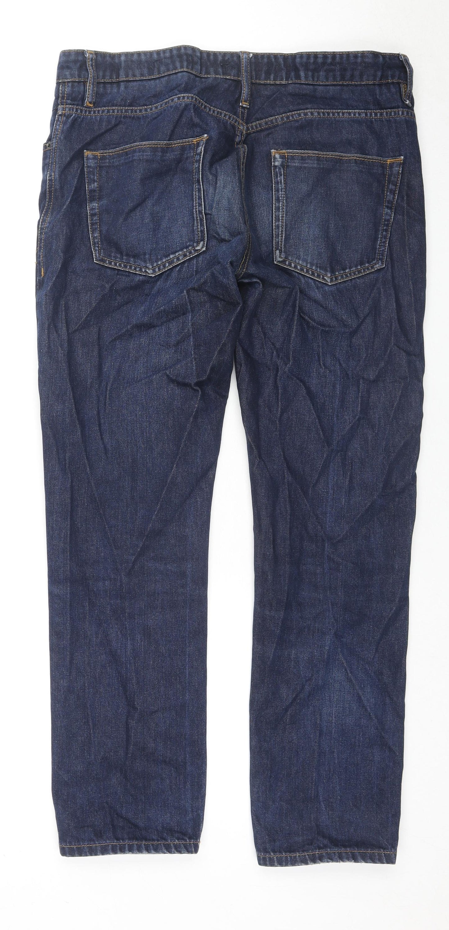 Easy Womens Blue Cotton Skinny Jeans Size 34 in L28 in Regular Zip