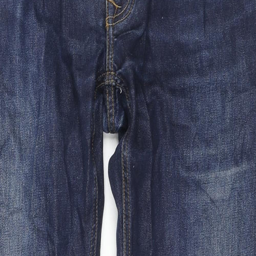 Easy Womens Blue Cotton Skinny Jeans Size 34 in L28 in Regular Zip