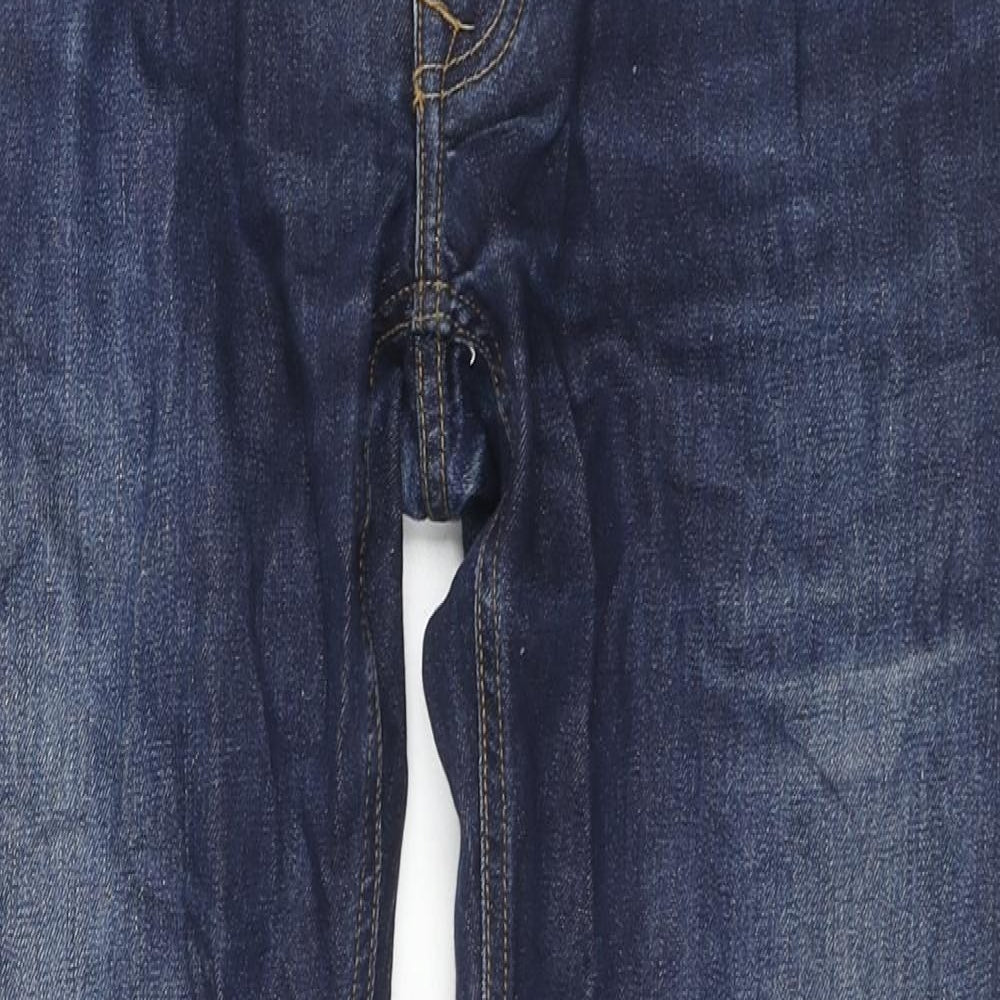Easy Womens Blue Cotton Skinny Jeans Size 34 in L28 in Regular Zip