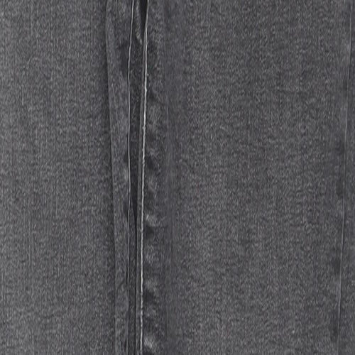 NEXT Womens Black Cotton Skinny Jeans Size 10 L27 in Regular Zip