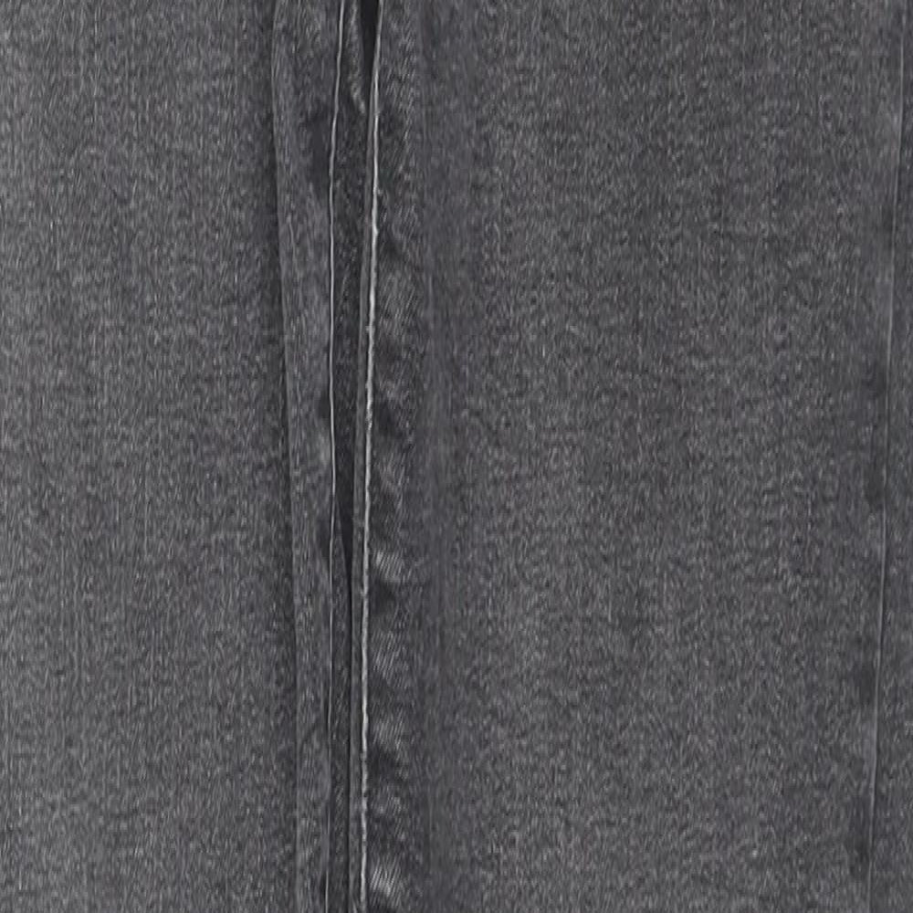 NEXT Womens Black Cotton Skinny Jeans Size 10 L27 in Regular Zip