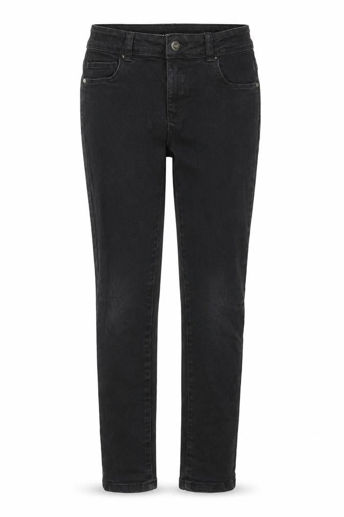 Denim & Co. Girls Blue Cotton Skinny Jeans Size 9-10 Years L24 in Regular Zip