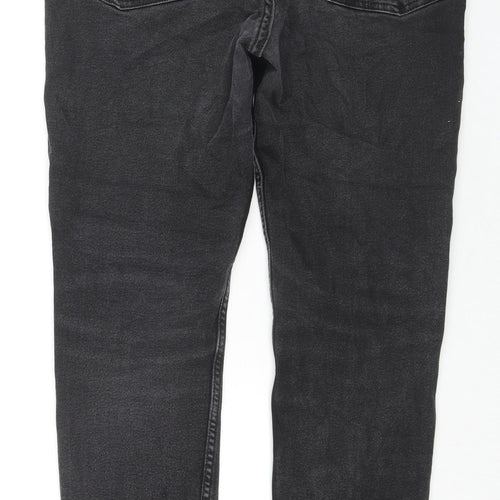H&M Mens Blue Cotton Straight Jeans Size 33 in L32 in Regular Zip