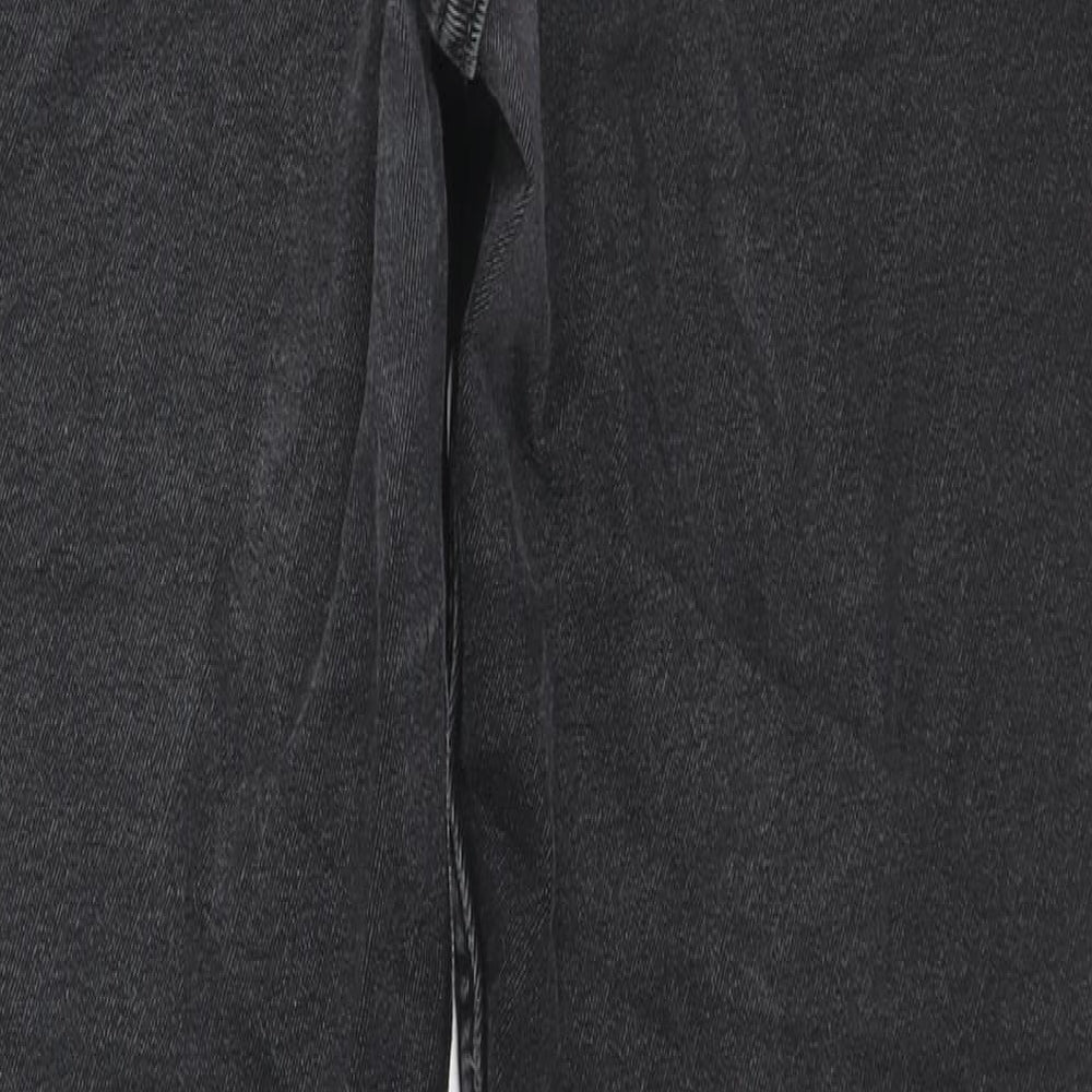 H&M Mens Blue Cotton Straight Jeans Size 33 in L32 in Regular Zip