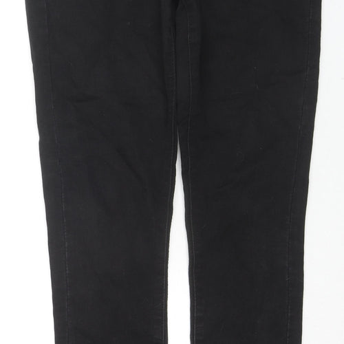 Denim & Co. Womens Black Cotton Skinny Jeans Size 12 L29 in Regular Zip