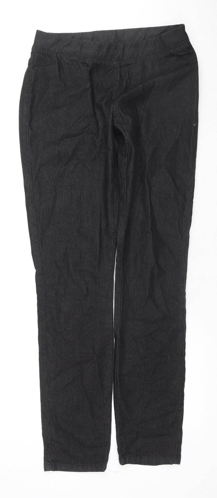 Basic Collection Womens Black Cotton Jegging Jeans Size 12 L31 in Regular Zip