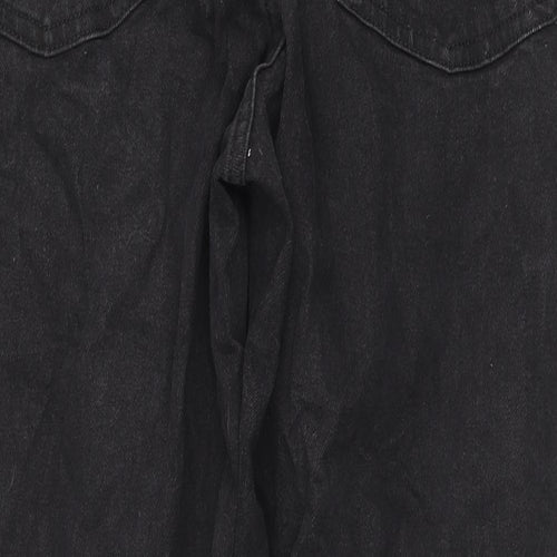 Denim & Co. Womens Blue Cotton Straight Jeans Size 18 L27 in Regular Zip