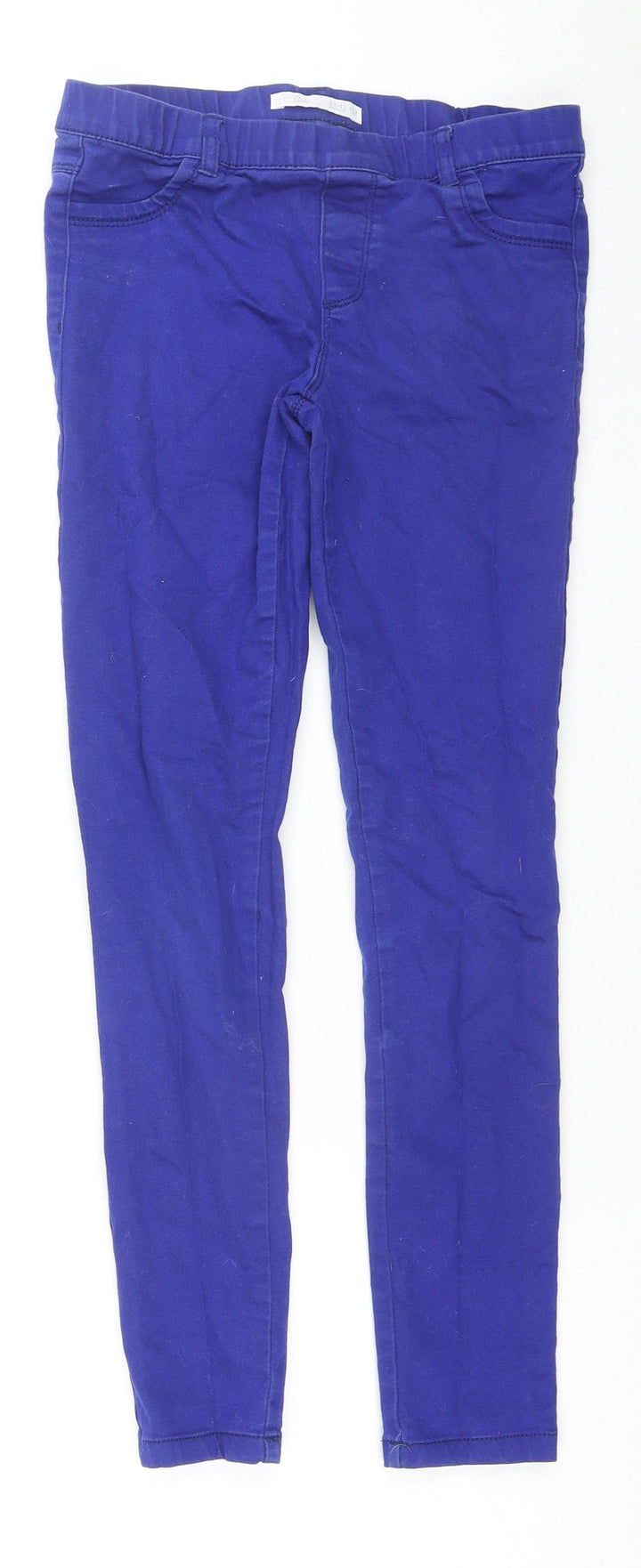 Lefties Girls Blue Cotton Jegging Jeans Size 11-12 Years L25 in Regular Zip
