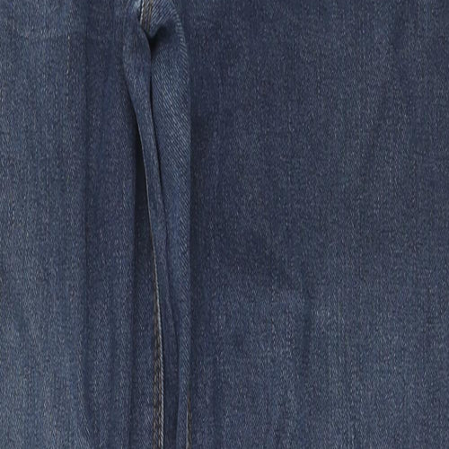 George Boys Blue Cotton Straight Jeans Size 13-14 Years L29 in Regular Zip