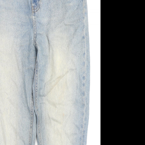 Only Womens Blue Cotton Straight Jeans Size 32 in L28 in Regular Zip