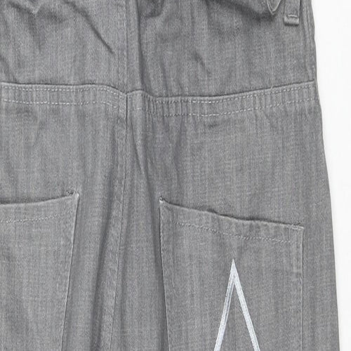 Aqua Mens Grey Cotton Tapered Jeans Size 34 in L29 in Regular Zip - Dungaree