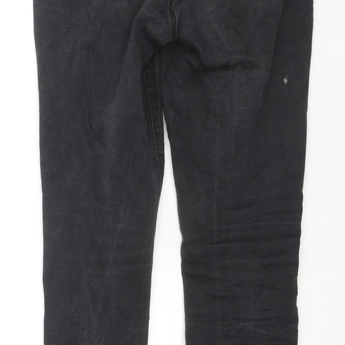 Denim & Co. Womens Black Cotton Skinny Jeans Size 14 L28 in Regular Zip