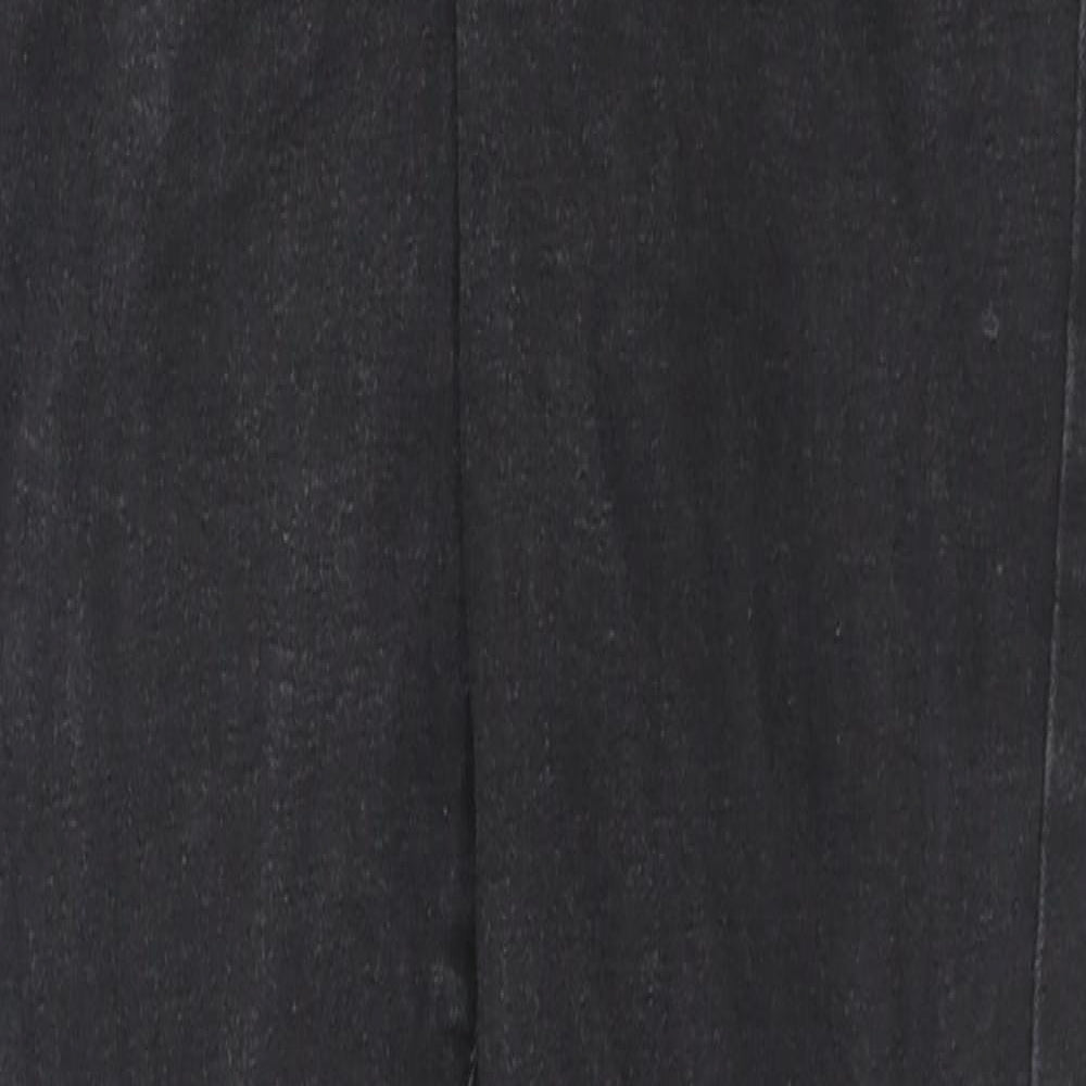 Denim & Co. Womens Black Cotton Skinny Jeans Size 14 L28 in Regular Zip