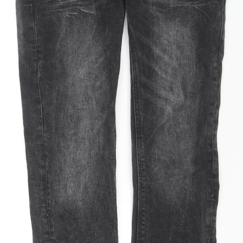 NEXT Mens Black Cotton Skinny Jeans Size 30 in L29 in Regular Zip