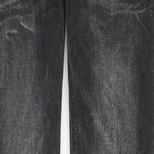 NEXT Mens Black Cotton Skinny Jeans Size 30 in L29 in Regular Zip