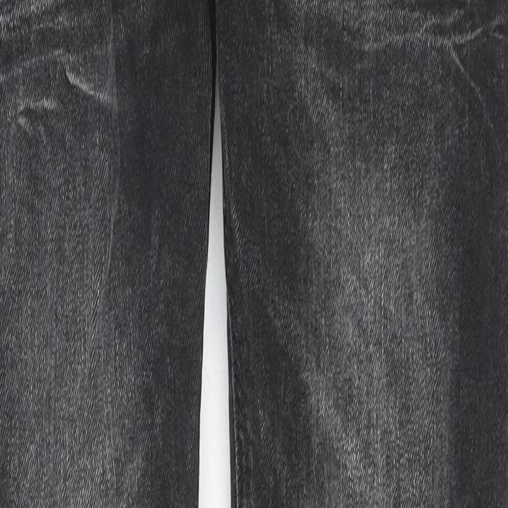 NEXT Mens Black Cotton Skinny Jeans Size 30 in L29 in Regular Zip