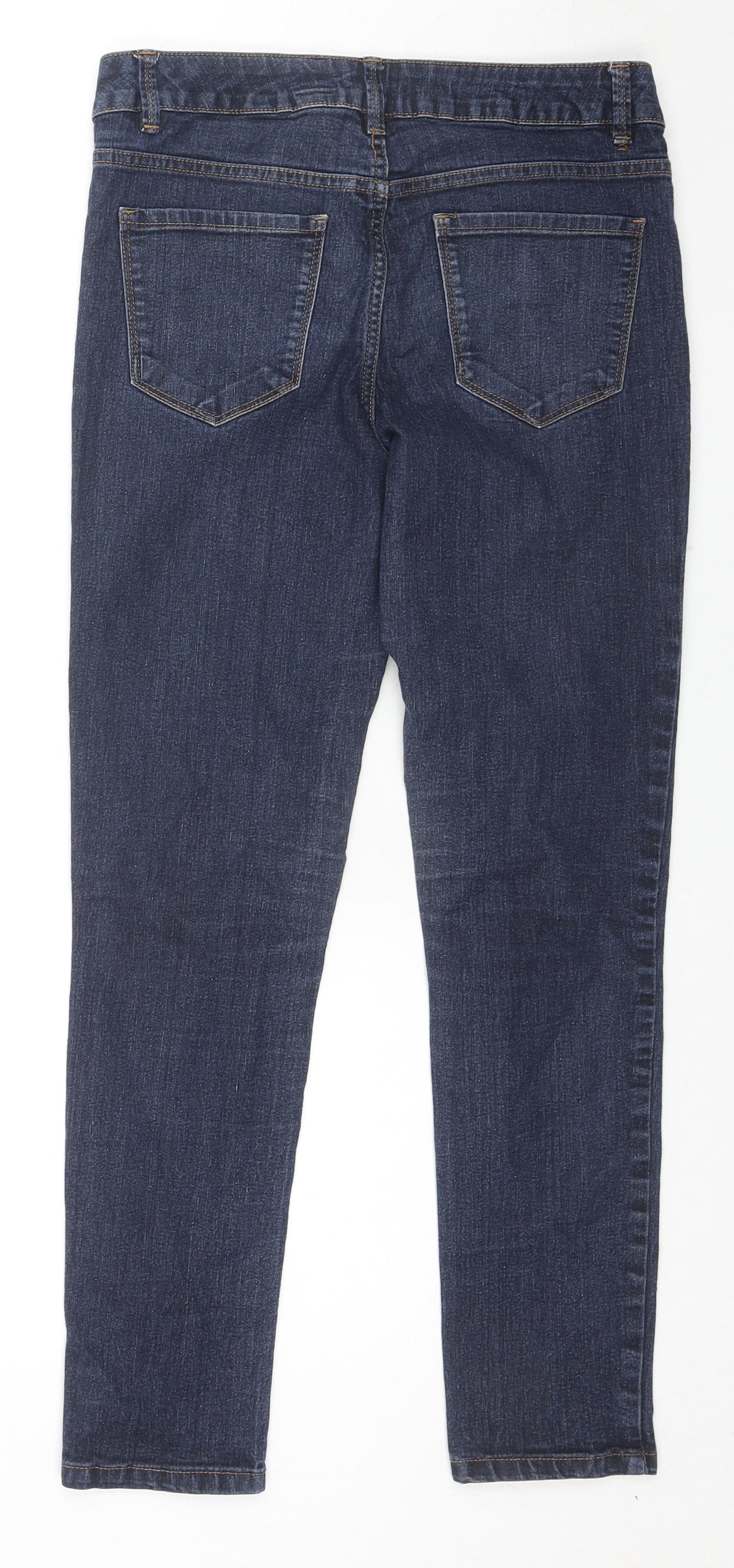 Yes Yes Womens Blue Cotton Skinny Jeans Size 10 L27 in Regular Zip