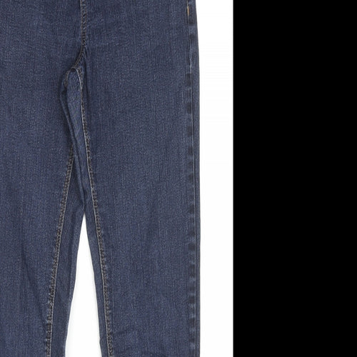 Yes Yes Womens Blue Cotton Skinny Jeans Size 10 L27 in Regular Zip