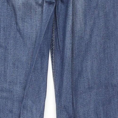 George Boys Blue Cotton Straight Jeans Size 13-14 Years L28 in Regular Zip