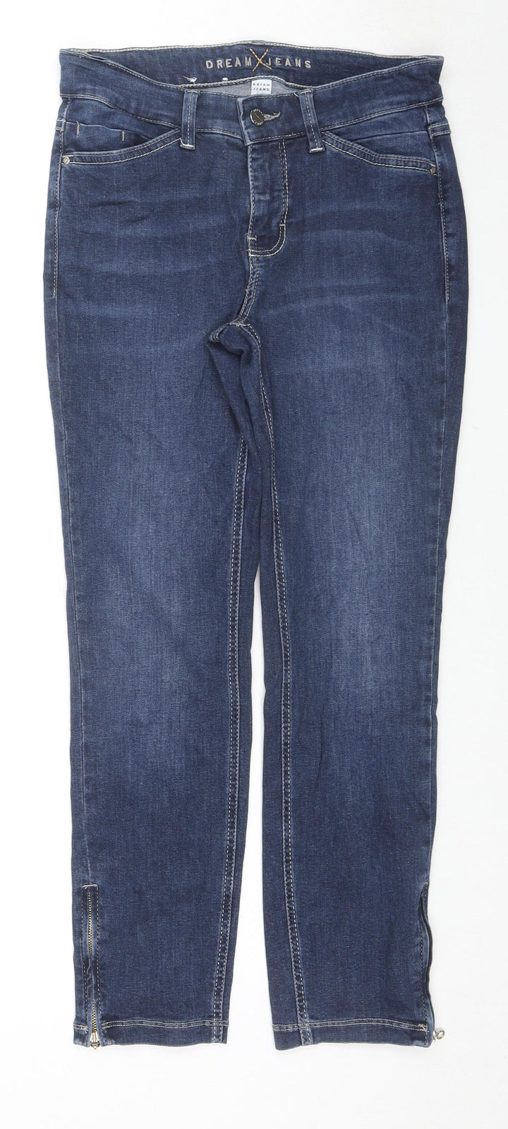 Dream Jeans Womens Blue Cotton Skinny Jeans Size 28 in L26 in Regular Zip